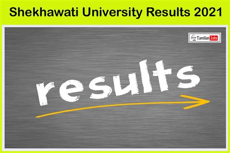 shekhawati university 2021 result|Shekhawati University Result 2021 .